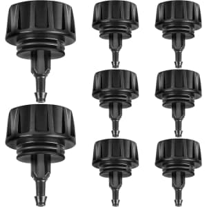 3/4" to 1/4" Drip Irrigation Tubing Adapter 8-Pack: $4.99