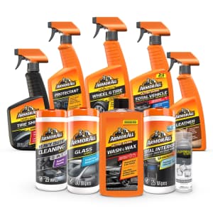Armor All 10-Piece Car Care Cleaning and Automotive Car Wash Kit: $26.97 Armor All 10-Piece Car Care Cleaning and Automotive Car Wash Kit: $26.97