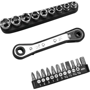 Performance Tools 21-Piece Offset Ratcheting Driver Set: $9.99