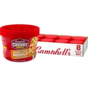 Campbell's Chunky Classic Chicken Noodle 15.25-oz. Microwavable Bowl 8-Pack: $10 via Sub & Save