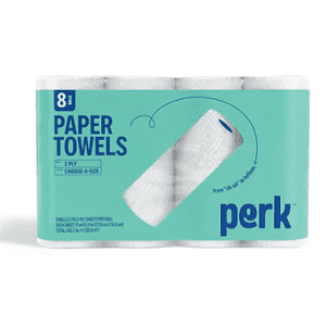 Perk Paper Towels 8-Pack: $8.88