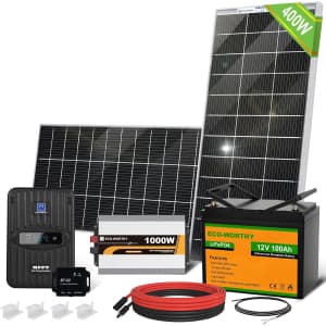 Eco-Worthy 1.6KWH Complete Solar Panel Kit: $780