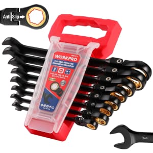 WorkPro 8-Piece SAE Flex Head Ratcheting Wrench Set: $22.99 WorkPro 8-Piece SAE Flex Head Ratcheting Wrench Set: $22.99