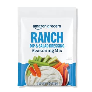 Amazon Grocery Ranch Dip & Salad Dressing 1-oz. Seasoning Mix: 51 cents Amazon Grocery Ranch Dip & Salad Dressing 1-oz. Seasoning Mix: 51 cents