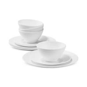 Arch Studio Opal Glass 12-Piece Dinnerware Set: $31.99
