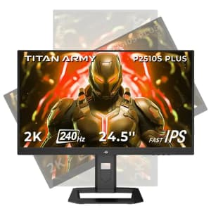 Titan Army P2510S PLUS 24.5" 1440p 240Hz Gaming Monitor: $219.99
