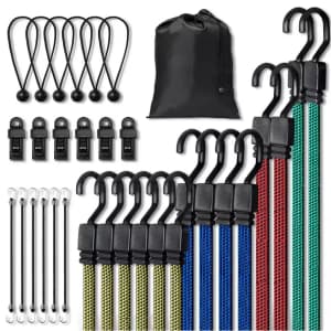 32-Piece Bungee Cord Set: $15 32-Piece Bungee Cord Set: $15