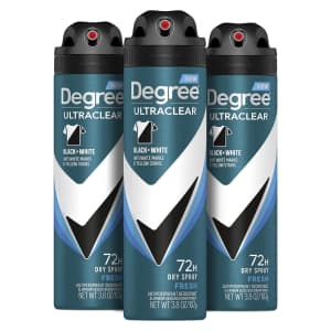 Degree Men's Antiperspirant 3.8-oz. Spray 3-Pack: $8.97 via Sub. & Save