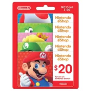 $100 Nintendo eShop Gift Card: $80 for members
