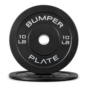 CAP Barbell 10-lbs. Olympic Rubber Bumper Plate Pair: $14.97