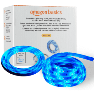 Amazon Basics 16.4-Foot Smart LED Light Strip: $21