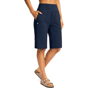 Santiny Women's 12" Bermuda Shorts: $14.99