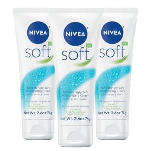 Nivea Soft 2.6-oz. Moisturizing Cream 3-Pack: $6.40 w/ Subscribe & Save