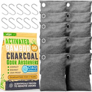 Activated Charcoal Odor Absorber 10-Pack: $17 Activated Charcoal Odor Absorber 10-Pack: $17