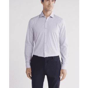 Tonal Check Print Slim Fit Dress Shirt: $14 Tonal Check Print Slim Fit Dress Shirt: $14