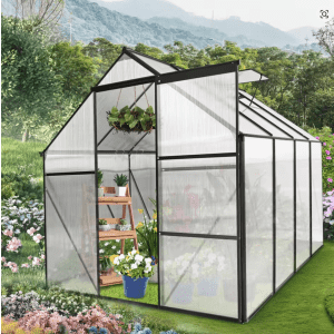 6x8-Foot Polycarbonate Greenhouse: $223.92