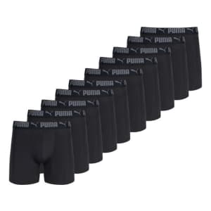 PUMA Men's Performance Boxer Briefs 10-Pack: $22.99