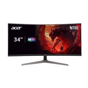 Acer 34" 1440p 180Hz Curved FreeSync LCD Monitor: $177.55