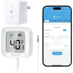 GoveeLife WiFi Refrigerator Thermometer with Alarm: $26.23