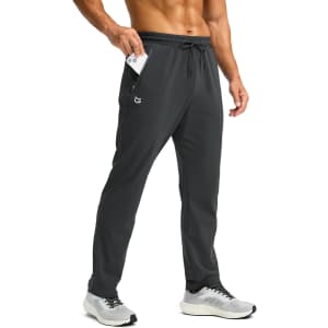 Men's Fleece Lined Winter Pants 3 Zipper Pockets: $24.49