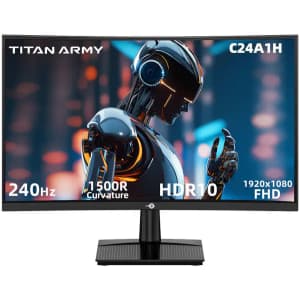 Titan Army C24A1H 24" Curved 240Hz Gaming Monitor: $109.99 Titan Army C24A1H 24" Curved 240Hz Gaming Monitor: $109.99