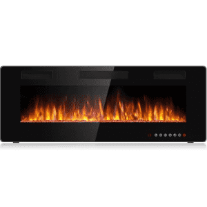 50" Recessed Wall-Mounted Electric Fireplace: $116.71 50" Recessed Wall-Mounted Electric Fireplace: $116.71