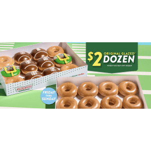 Krispy Kreme Original Glazed Dozen: $2 when you buy another dozen