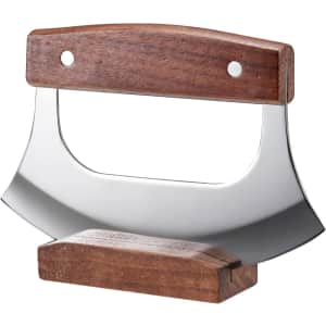 Sharp Rocker Mezzaluna Knife with Stand: $20