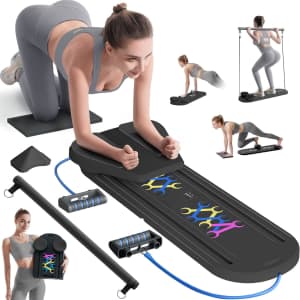 AddWin 15-in-1 Portable Pilates Reformer Board: $54.50