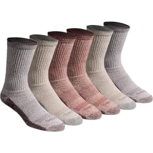 Dickies Men's Dri-Tech Original Moisture Control Crew Socks 6-Pack: $6.85
