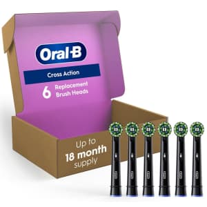 Oral-B Cross Action Replacement Brush Head 6-Pack: $19 via Sub. & Save Oral-B Cross Action Replacement Brush Head 6-Pack: $19 via Sub. & Save