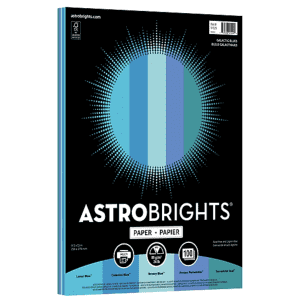 Astrobrights Galactic Blue Paper 100-Sheet Ream: Free w/ any purchase
