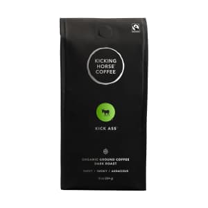 Kicking Horse Kick Ass 10-oz. Dark Roast Ground Coffee: $6.98 via Sub & Save Kicking Horse Kick Ass 10-oz. Dark Roast Ground Coffee: $6.98 via Sub & Save