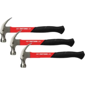 Craftsman 16-oz. Fiberglass Hammer 3-Pack: $18
