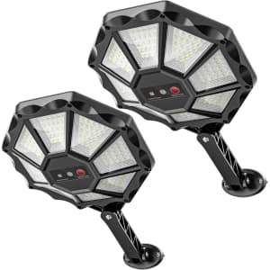 Okpro 6500K Solar Lights Outdoor 2-Pack: $25.99
