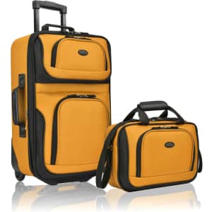 U.S. Traveler Rio Rugged Fabric Expandable Carry-On Luggage 2-Piece Set: $23.53