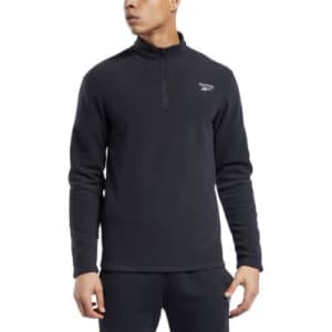 Reebok Men's Weiss Slim-Fit Polar Fleece Quarter-Zip Sweatshirt: $14.96