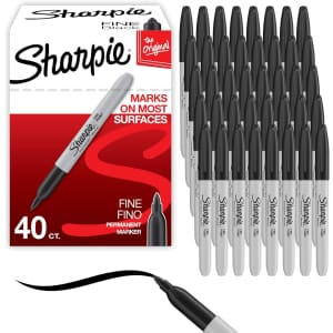 Sharpie 40-Count Fine Point Permanent Markers: $19 w/ Subscribe & Save Sharpie 40-Count Fine Point Permanent Markers: $19 w/ Subscribe & Save