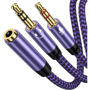 3.5mm Audio and Mic Cable: $2.99