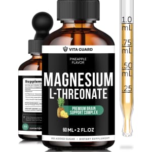 Vita Guard 500mg High-Absorbtion Magnesium L-Threonate Liquid Drops 60ml Bottle: $11.48 Vita Guard 500mg High-Absorbtion Magnesium L-Threonate Liquid Drops 60ml Bottle: $11.48