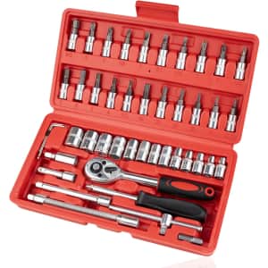 46-Piece Socket Set: $9.98