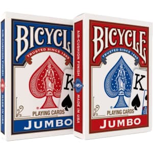 Bicycle Jumbo Playing Cards 2-Pack: $4.19
