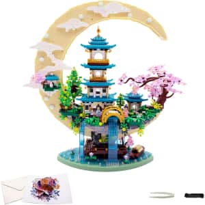 4,288-Piece Cherry Blossom Tree Building Set: $39.59