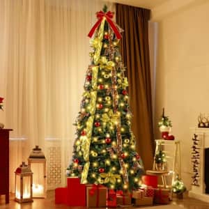 Lookfly 6-Foot Pre-Lit Christmas Tree: $59.99