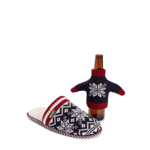 Muk Luks Men's Slippers & Bottle Sweater (10-11 only): $6.29