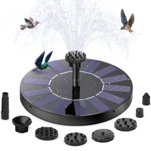 Floating Solar Powered Water Fountain: $12 Floating Solar Powered Water Fountain: $12