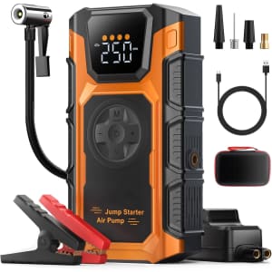 5000A Jump Starter with Air Compressor: $37 w/ Prime