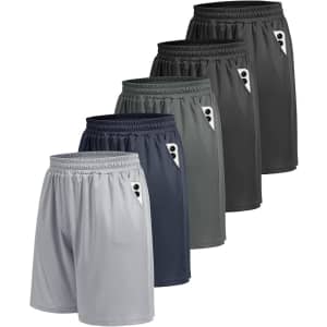 Men's Gym Shorts 5-Pack: $24 Men's Gym Shorts 5-Pack: $24