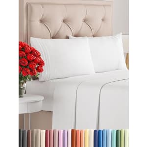 King Size 4-Piece Deep Pocket Sheet Set: $30 King Size 4-Piece Deep Pocket Sheet Set: $30