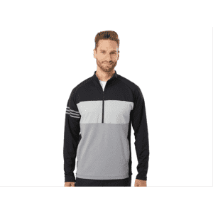 adidas Men's 3-Stripes Competition Quarter-Zip Pullover: $25